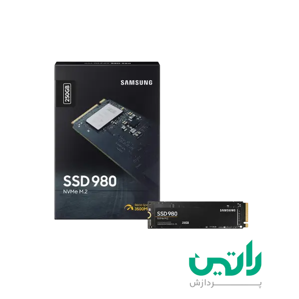 حافظه اس اس دی اینترنال سامسونگ مدل 980M.2 2280 NVMe ظرفیت 250 گیگابایت